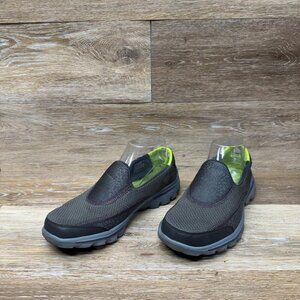 Skechers GoWalk 2 Gray Textile Slip On Performance Shoes Women's Size 7.5